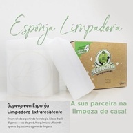 Kit 8 Supergreen Esponja Melamina Limpadora 100% Original - Limpeza Sem Produtos Químicos - imagem 4