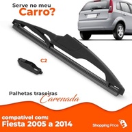 Palheta Limpadora Para-Brisa Traseiro Vigia Carenada 12" Fiesta 2005-2014 - Limpeza Silenciosa e Eficiente - imagem 4