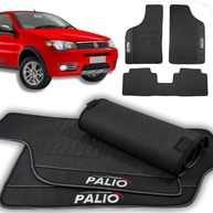 Tapete Borracha Palio Fire 2012-2023 3 Peças Premium - Proteção Total e Fácil Limpeza - imagem 2