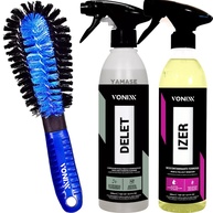Kit Limpeza Completa Vonixx: Delet 500ml, Izer 500ml e Escova Pepino para Rodas - imagem 1