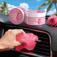 Pacote com 2x Gel de Limpeza Automotiva Reutilizável - Aroma Rosa para Detalhes Internos - imagem 2