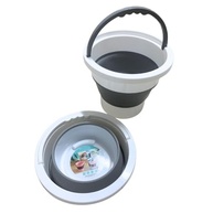 Balde Retrátil de Silicone Dobrável 6L com Alça Reforçada - Ideal para Viagens, Camping e Limpeza - imagem 4