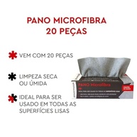 Kit 20 Panos de Microfibra Multiuso 20x20cm - Limpeza Impecável e Sem Resíduos - imagem 5