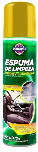 Espuma de Limpeza Multiuso Rodabrill 400 mL - Limpeza Instantânea Sem Água - imagem 2