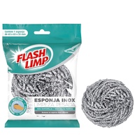 Flash Limp - Esponja de Aço Inox para Limpeza Pesada em Grelhas, Ferros e Panelas de Ferro - imagem 1