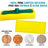 Kit com 3 Esponjas Multiuso para Rodo 26x7cm - Espuma Macia para Aplicação de Cera e Limpeza - imagem 4