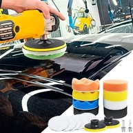 Almofadas de Polimento com Adaptador de Broca - Conjunto Profissional para Limpeza e Brilho do Carro - imagem 3