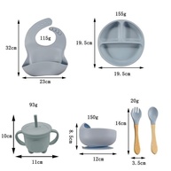 Kit 8 Peças Talheres de Silicone Seguros para Bebês e Crianças - Design Ergonômico e Fácil Limpeza - imagem 3