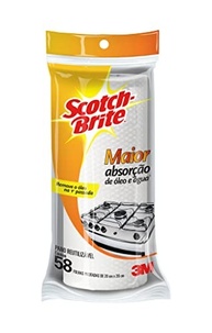 Scotch-Brite Pano Reutilizável 3M - 58 Folhas 20x20cm - Limpeza Eficiente e Sustentável - imagem 1
