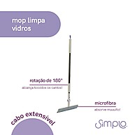 Mop Limpa Vidros 2 em 1 Simplo: Praticidade e Limpeza! - imagem 2