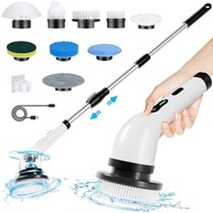 Esfregão Elétrico Giratório Sem Fio com 9 Cabeças - Limpeza Potente e Conveniente para Banheiro e Casa - imagem 2