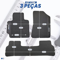 Tapete Emborrachado 3 Peças para Hyundai Tucson 2017-2023: Proteção Total e Limpeza Fácil - imagem 3
