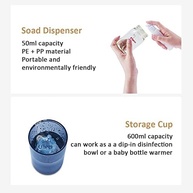 Kit Portátil de Limpeza para Mamadeira 6 em 1 - Escova Extensível, Prateleira Secagem Magnética e Mais - imagem 3