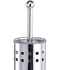 Escova Sanitária com Suporte em Aço Inox – Limpeza Higiênica e Durável para Banheiro - imagem 3