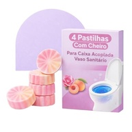 Kit 4 Pastilhas Aromáticas para Caixa Acoplada - Limpeza Automática e Fragrância Duradoura para Banheiro - imagem 3