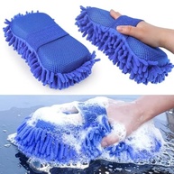 Esponja de Lavagem de Carro em Microfibra Coral Azul - Dupla Face para Limpeza Profunda e Segura - imagem 4