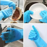 Luva de limpeza em Silicone Multiuso - Louças, Pets, Carro (Sortida) - imagem 4