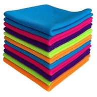 Kit 10 Panos de Microfibra 28x28cm - Flanela Multicolorida Anti-Risco para Limpeza Leve e Multiuso - imagem 2