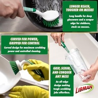 Libman Kit Escovas de Limpeza Multiuso 3 Peças - Cozinha, Pias e Louças - imagem 4