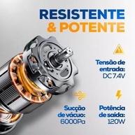 Aspirador Soprador Portátil 3 em 1: Potência 120W para Limpeza Completa da Casa e Carro - imagem 3
