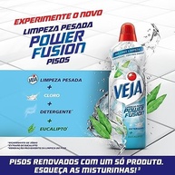 Veja Limpeza Pesada Power Fusion Pisos com Cloro 500mL - Máxima Desinfecção e Brilho - imagem 3