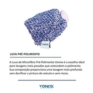 Luva de Microfibra Vonixx Pré-Polimento Abrasiva: Limpeza Profunda Sem Riscos - imagem 3