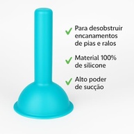 Desentupidor de Pias e Ralos em Silicone - Poder de Sucção Profissional para Limpeza Fácil e Segura - imagem 5