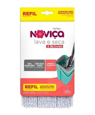 Refil do Mop Lava e Seca Noviça - Microfibra 100% para Limpeza Profunda - imagem 1