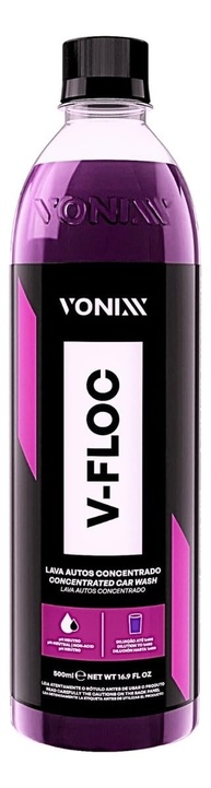 V-FLOC Shampoo Automotivo Concentrado pH Neutro 500ml: Limpeza Poderosa e Alto Rendimento - imagem 1