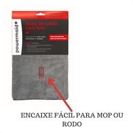 Powermaid Pano de Chão Microfibra com Furo - 60x50cm Cinza - Limpeza Profunda e Sem Fiapos - imagem 3