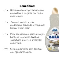 Limpador Perfumado Zulu Chá Branco 1L - Fragrância Sofisticada e Limpeza Profunda - imagem 4