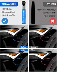 Tinta de Retoque Lincoln Ágata Preta - Reparo Profissional de Arranhões Automotivos - imagem 3