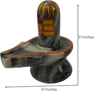 Mármore Natural Lord Shiva Lingam - Escultura Sagrada para Ritual e Decoração (12 cm) - imagem 3