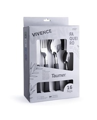 Faqueiro 16 Peças Linha Vivence Marmorizado - Elegância e Durabilidade para sua Mesa - imagem 2