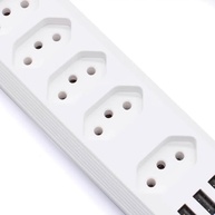 Filtro de Linha 5 Tomadas + 3 USB 2m Bivolt 2500W Branco: Energia e Organização para Seus Dispositivos - imagem 5
