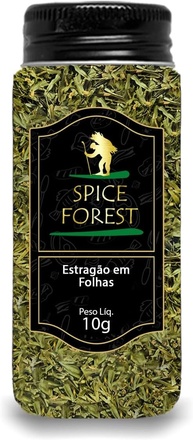 Estragão Folhas 10g - Tempero Linha Premium em Frasco Vidro - imagem 1
