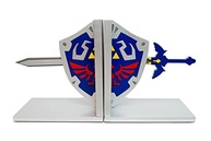 Aparador de Livros e Jogos Zelda Escudo Link em MDF com Pintura Laca Cinza - Decore com Estilo e Personalidade - imagem 2