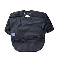 Babador Manga Longa Liso (Preto) - BLW Impermeável - imagem 3