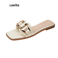 Sandália Lovito LFA45389: Estilo Casual com Design de Metal Liso - imagem 2