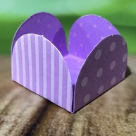 Forminhas para Doces Lilás: Poá e Listrado! - imagem 2