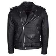 Jaqueta masculina Eagle em relevo Live To Ride - Ride To Live Classic Black Leather Motorcycle Biker - imagem 4