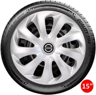 Jogo 4 Calotas Esportivas Velox Aro 15 - Nissan March, Versa, Sentra, Livina - Prata - imagem 4