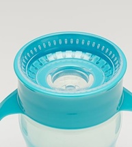 Copo de Treinamento 360° com Alça Ergonômica Azul - Seguro, Antivazamento e Livre de BPA - imagem 5