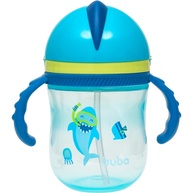 Copo Tubarão 240ml Buba Azul - Seguro, Ergonômico e Livre de BPA - imagem 1
