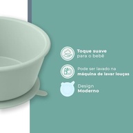 Tigela de Silicone Redonda para Bebê - Segura, Livre de BPA, Fácil Limpeza - imagem 5