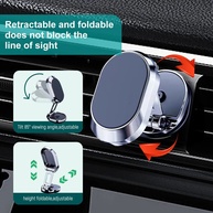 Suporte Magnético 720° Carro: Celular Seguro e Visão Livre - imagem 3