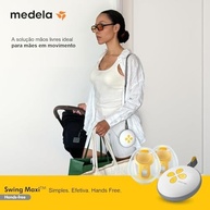 Bomba Tira Leite Elétrica Dupla Swing Maxi Hands Free - Extração Confortável e Móvel com Mãos Livres - imagem 3