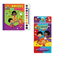 Livro Colorir com Água 3 Palavrinhas: Diversão Sem Fim! - imagem 1