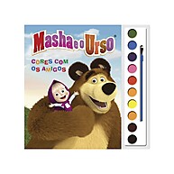 Livro com Aquarela Masha e o Urso – Diversão Colorida com os Amigos - imagem 1