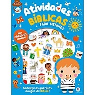 Livro de Atividades Bíblicas com Adesivos para Meninos - imagem 1